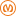 Значок Метро оранжевый